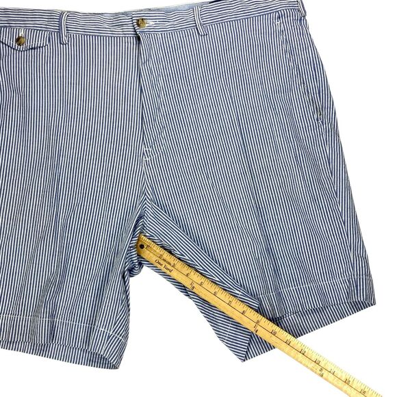 Polo Ralph Lauren Seersucker Short Men 42 Blue Nautical Golf Country Club Preppy - Picture 9 of 13